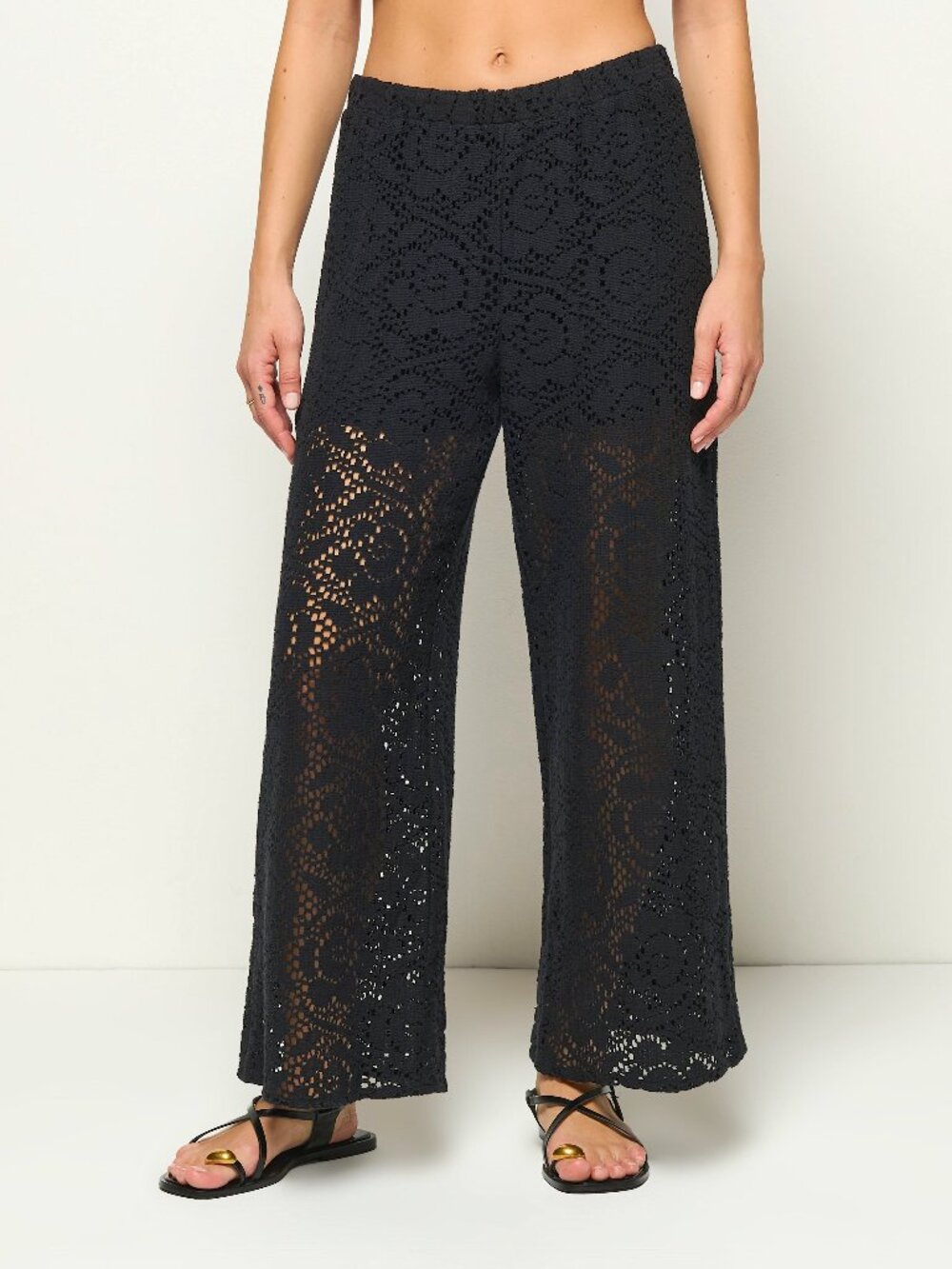 NWT Nation LTD Linney Lace Pants in Jet Black, Size XS